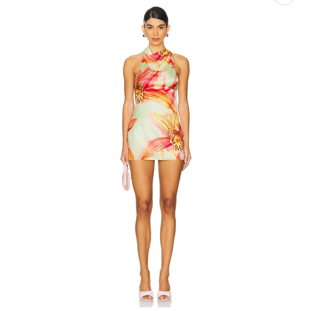 Jaded London Vibrant Backless Mini Dress